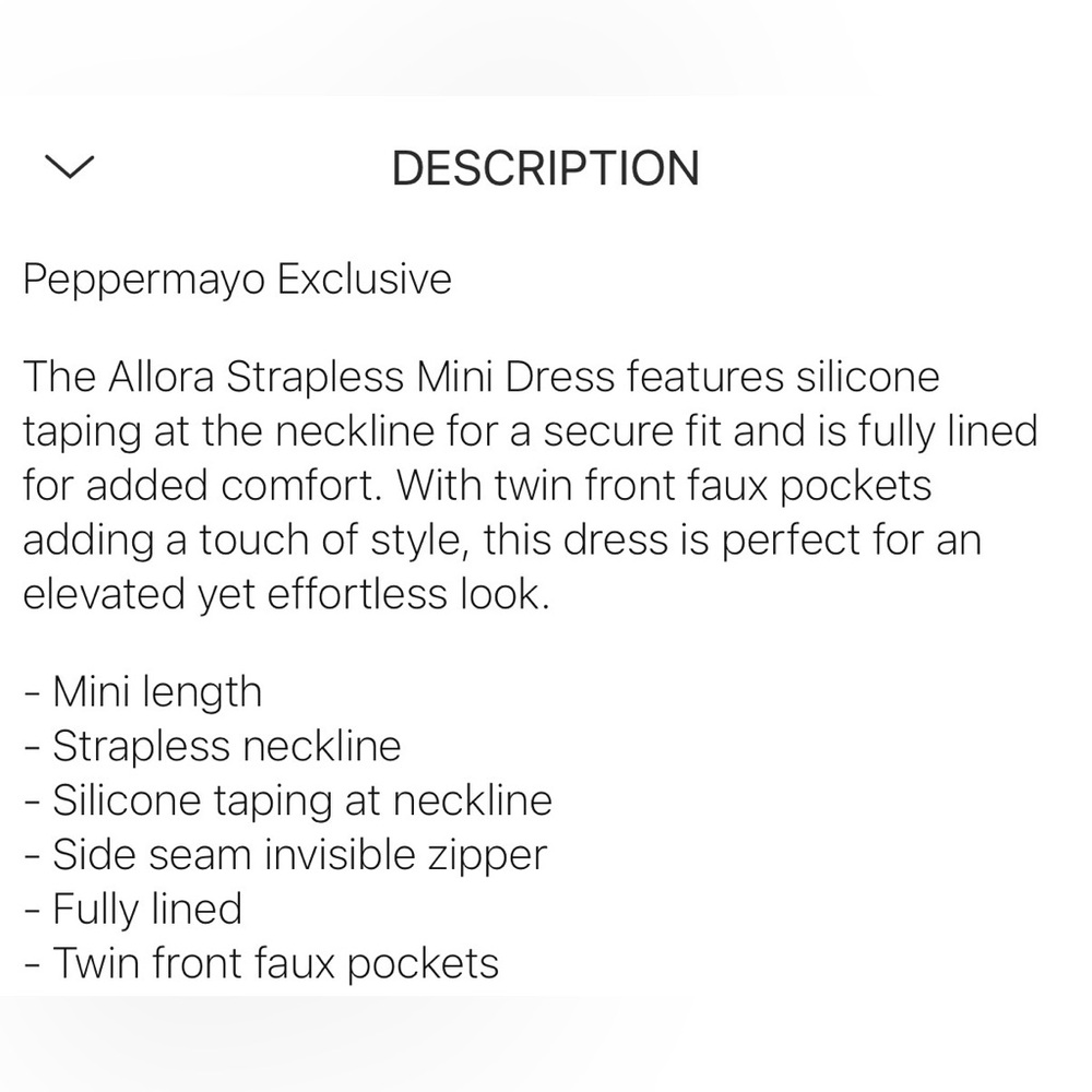 New Peppermayo Allora Strapless Mini Dress - Turquoise - Picture 6 of 6